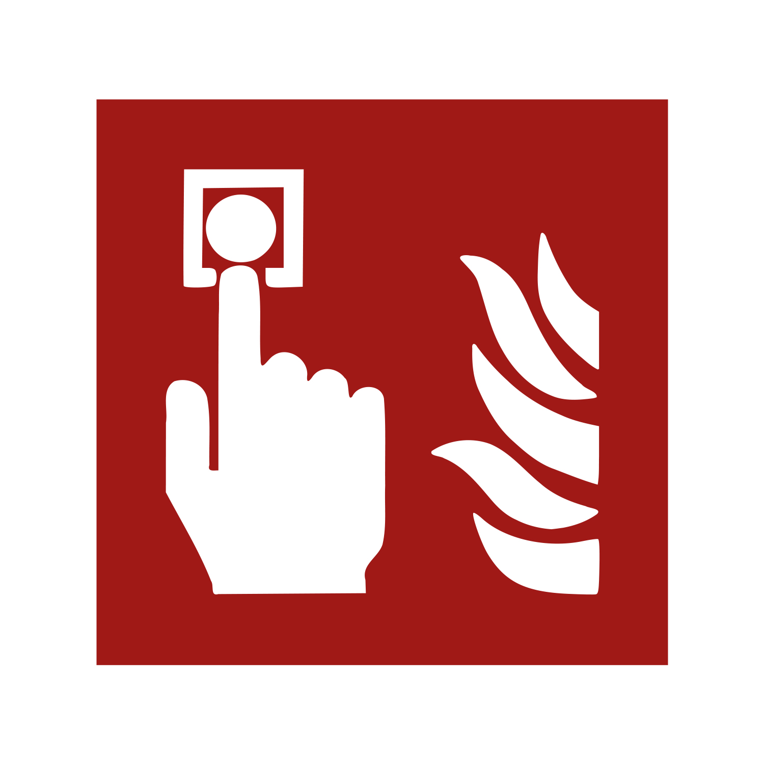 Brandschutzzeichen Brandmelder (manuell)